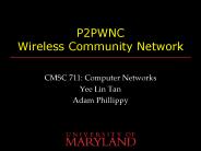 P2PWNC Wireless Community Network