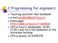 C Programming for engineers PowerPoint PPT Presentation