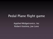 Pedal Plane flight game