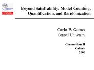 Beyond Satisfiability: Model Counting, Quantification, and Randomization