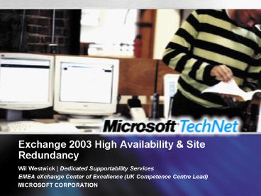 Exchange 2003 High Availability