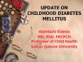 UPDATE ON CHILDHOOD DIABETES MELLITUS PowerPoint PPT Presentation