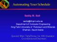 Automating%20Your%20Schedule PowerPoint PPT Presentation