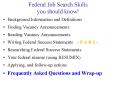 Federal Job Search Skills you should know PowerPoint PPT Presentation