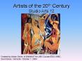 Artists of the 20th Century PowerPoint PPT Presentation