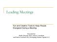 Leading Meetings PowerPoint PPT Presentation