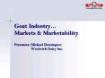 Goat Industry Markets PowerPoint PPT Presentation