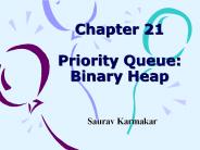 Chapter 21 Priority Queue: Binary Heap