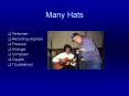 Many Hats PowerPoint PPT Presentation