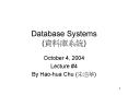 Database Systems PowerPoint PPT Presentation