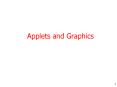 Applets and Graphics PowerPoint PPT Presentation