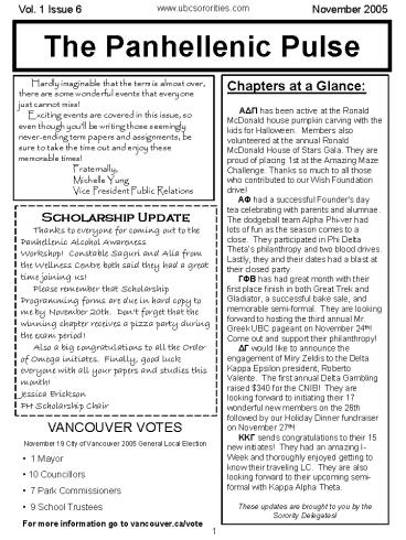 The Panhellenic Pulse