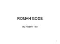 ROMAN GODS PowerPoint PPT Presentation