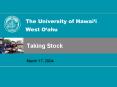 The University of Hawaii West Oahu PowerPoint PPT Presentation