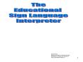 The Role of the Educational Interpreter PowerPoint PPT Presentation