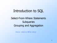 Introduction to SQL