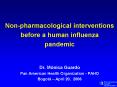 Nonpharmacological interventions before a human influenza pandemic PowerPoint PPT Presentation