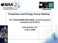 Propulsion and Energy Group Meeting PowerPoint PPT Presentation