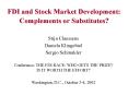 FDI and Stock Market Development: Complements or Substitutes? PowerPoint PPT Presentation