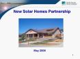 New Solar Homes Partnership PowerPoint PPT Presentation