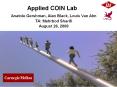 Applied COIN Lab PowerPoint PPT Presentation