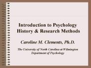 Introduction to Psychology History