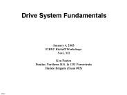 Drive System Fundamentals
