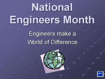 National Engineers Month