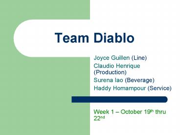Team Diablo