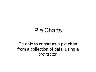 Pie Charts