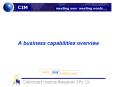 A business capabilities overview