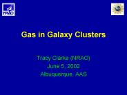 Gas in Galaxy Clusters