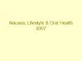 Nausea, Lifestyle PowerPoint PPT Presentation