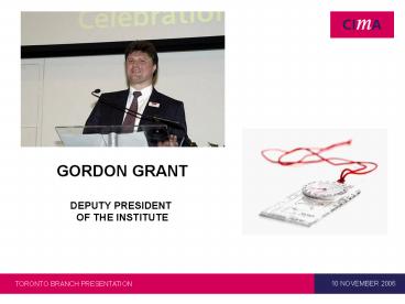 Toronto Branch Presentation