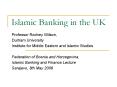 Islamic Banking in the UK PowerPoint PPT Presentation
