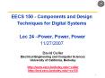 EECS%20150%20-%20Components%20and%20Design%20Techniques%20for%20Digital%20Systems%20%20Lec%2024%20 PowerPoint PPT Presentation