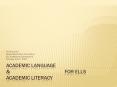 ACADEMIC LANGUAGE PowerPoint PPT Presentation
