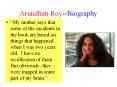 Arundhati Roy--Biography PowerPoint PPT Presentation