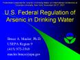 Presentation prepared for Arsenic in Drinking Water: An International Conference at Columbia Univers PowerPoint PPT Presentation
