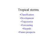 Tropical storms