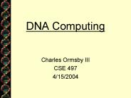 DNA Computing