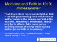 Medicine and Faith in 1910: Immeasurable PowerPoint PPT Presentation