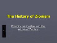 The History of Zionism
