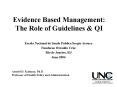 Evidence Based Management: The Role of Guidelines PowerPoint PPT Presentation