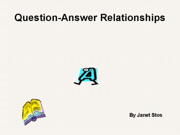 QuestionAnswer Relationships