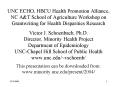 UNC ECHO, HBCU Health Promotion Alliance, NC A PowerPoint PPT Presentation