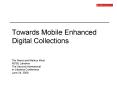 Towards Mobile Enhanced Digital Collections PowerPoint PPT Presentation