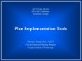 Plan Implementation Tools PowerPoint PPT Presentation