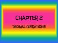 Decimal Operations PowerPoint PPT Presentation