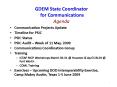GDEM State Coordinator for Communications Agenda PowerPoint PPT Presentation